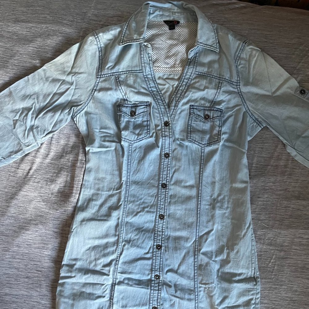 G by Guess Denim Dress - L